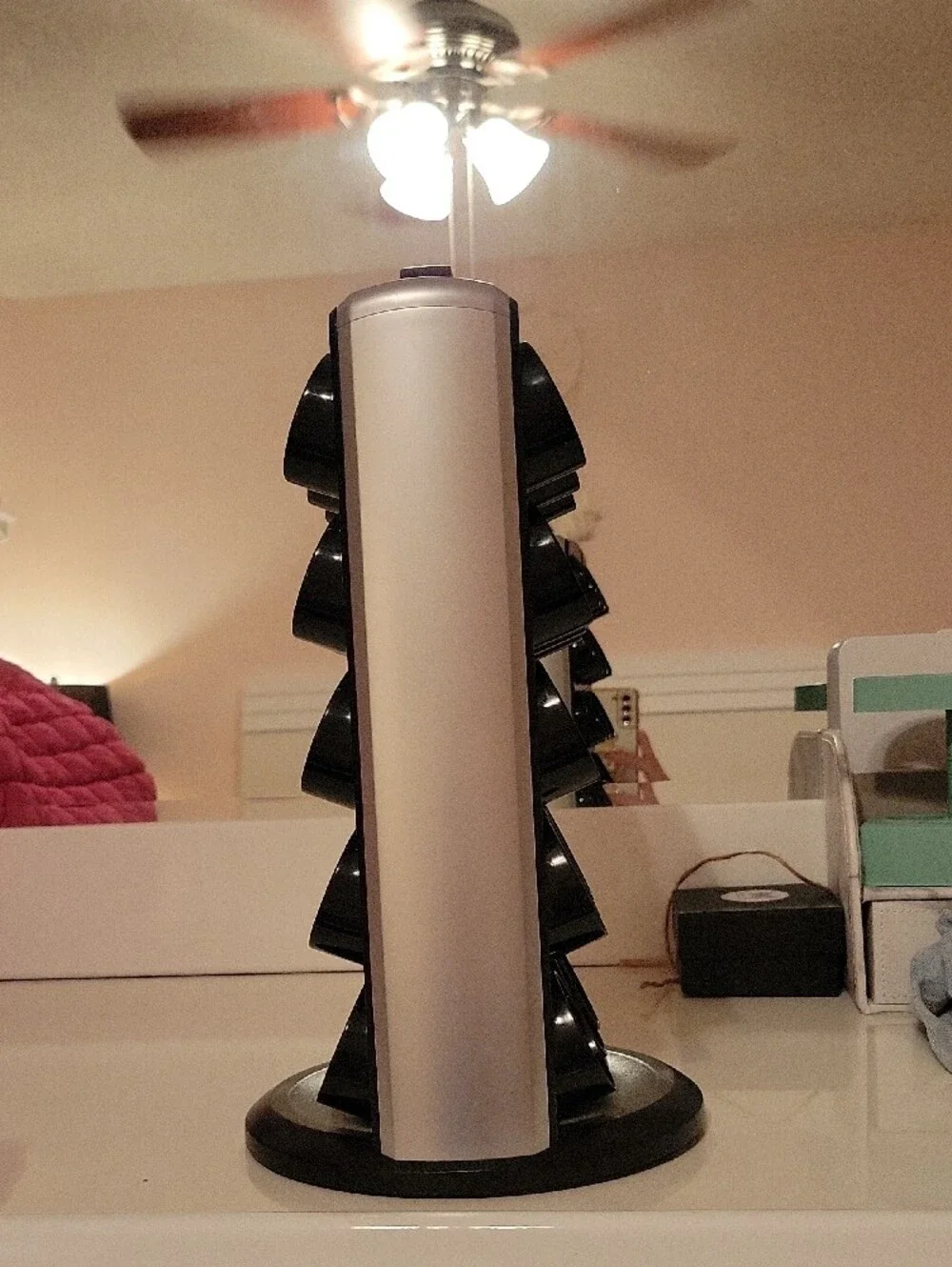 Keurig Black Rotating Capsule Organizer Tower For K Cups